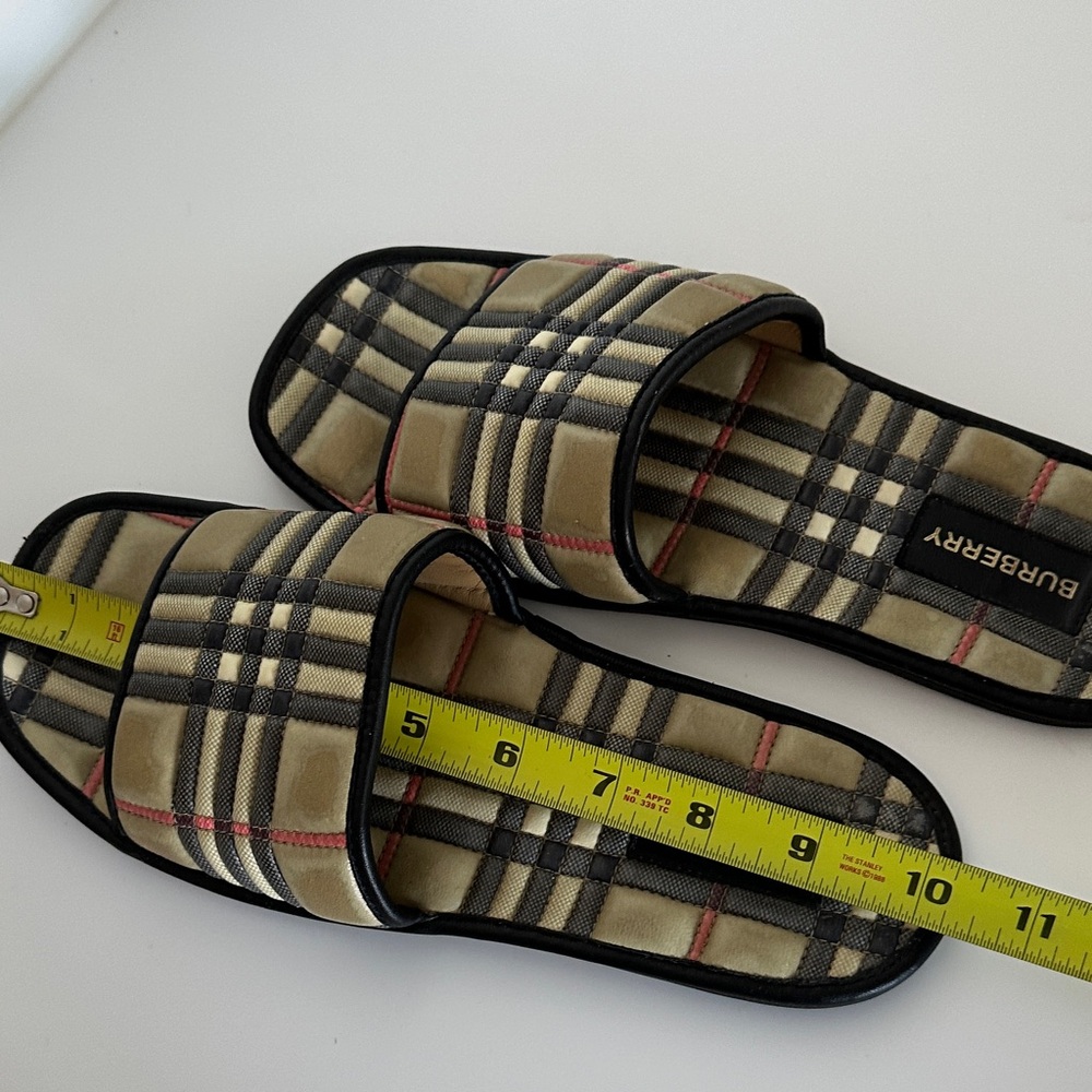 Burberry Alixa Quilted Checkered Slide Sandals - Picture 6 of 6